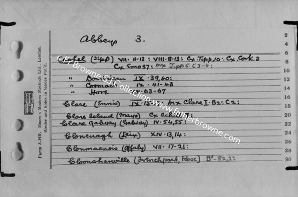 FR BROWNES INDEX